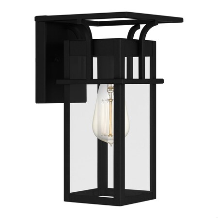 Quoizel Markley 1-Light Earth Black Outdoor Wall Lantern MKL8407EK
